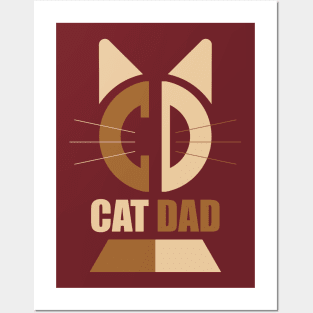 Cat Dad Posters and Art